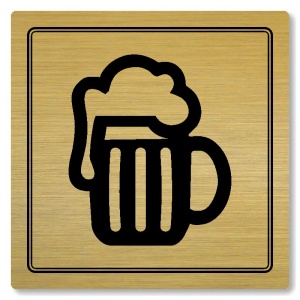 Výčep, 118x118mm, zlatá, Utah